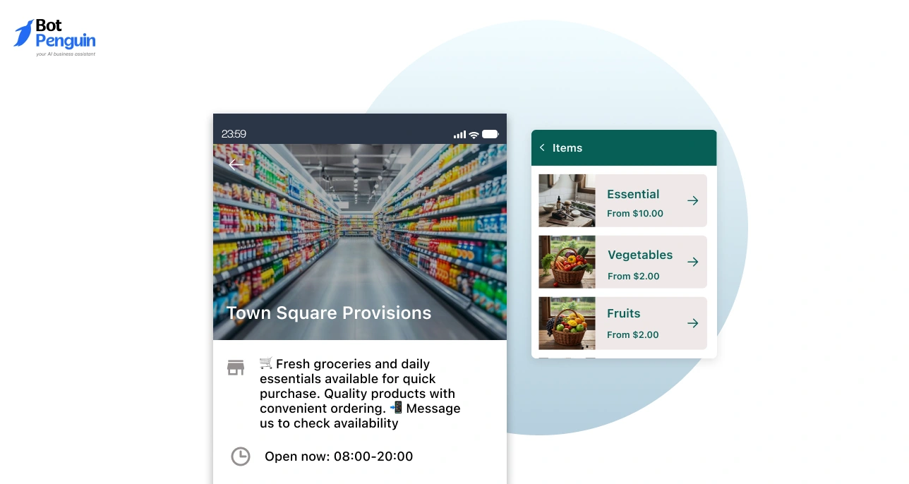 WhatsApp Business Description for Grocery and Daily Essentials Stores